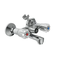 Wannenarmatur Savino chrom Zweigriff1/2