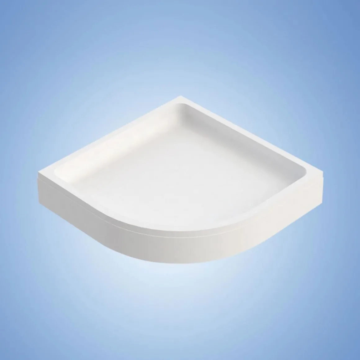 Wannenträger Viertelkreis 90x90 cmRadius 550