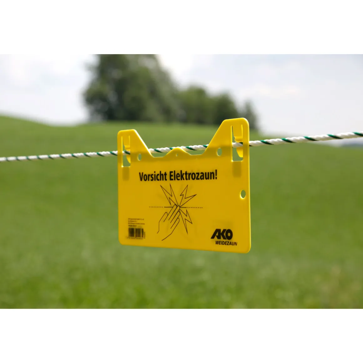 Warnschild beschriftet 26 x 15 cm gelb