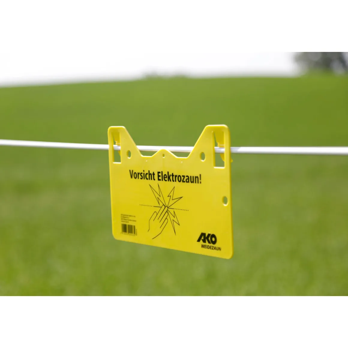 Warnschild beschriftet 26 x 15 cm gelb