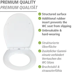 WC-Sitz Softness, Re lief Oberflaeche