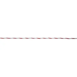 Weidezaunlitze TopLine Plus 400 m weiß-rot 400 Stück