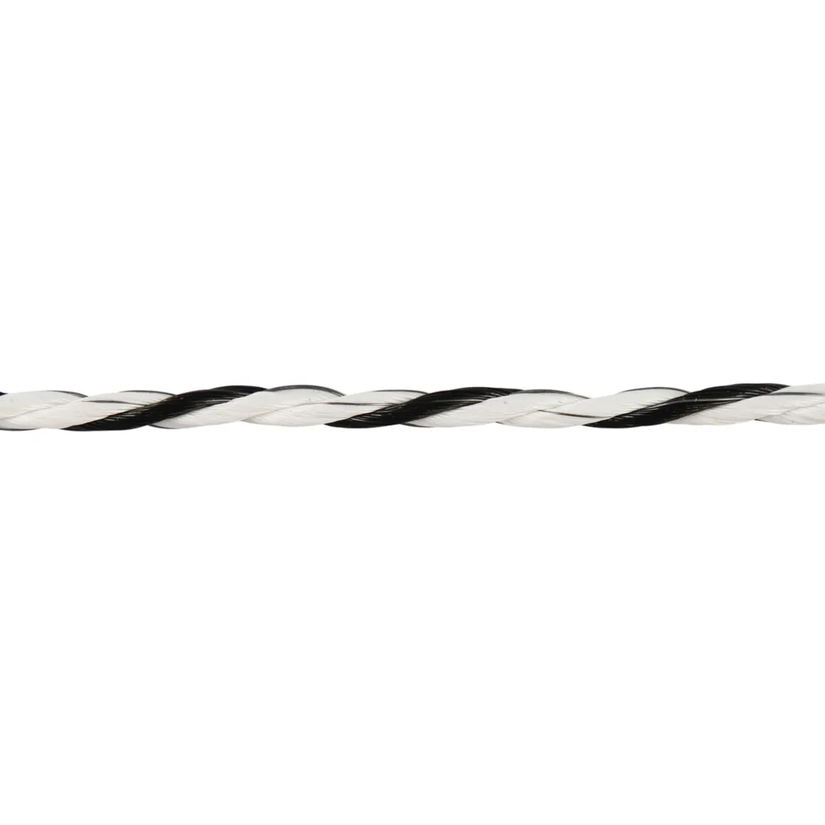 Weidezaunseil TopLine 200 m Durchmesser 6 mm schwarz-weiß