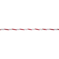 Weidezaunseil TopLine Plus 200 m Durchmesser 6 mm weiß-rot