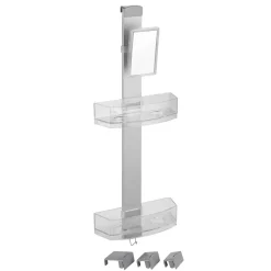 Wenko Duschcaddy Premium mit 2 Ablagen und Edelstahl-Haken