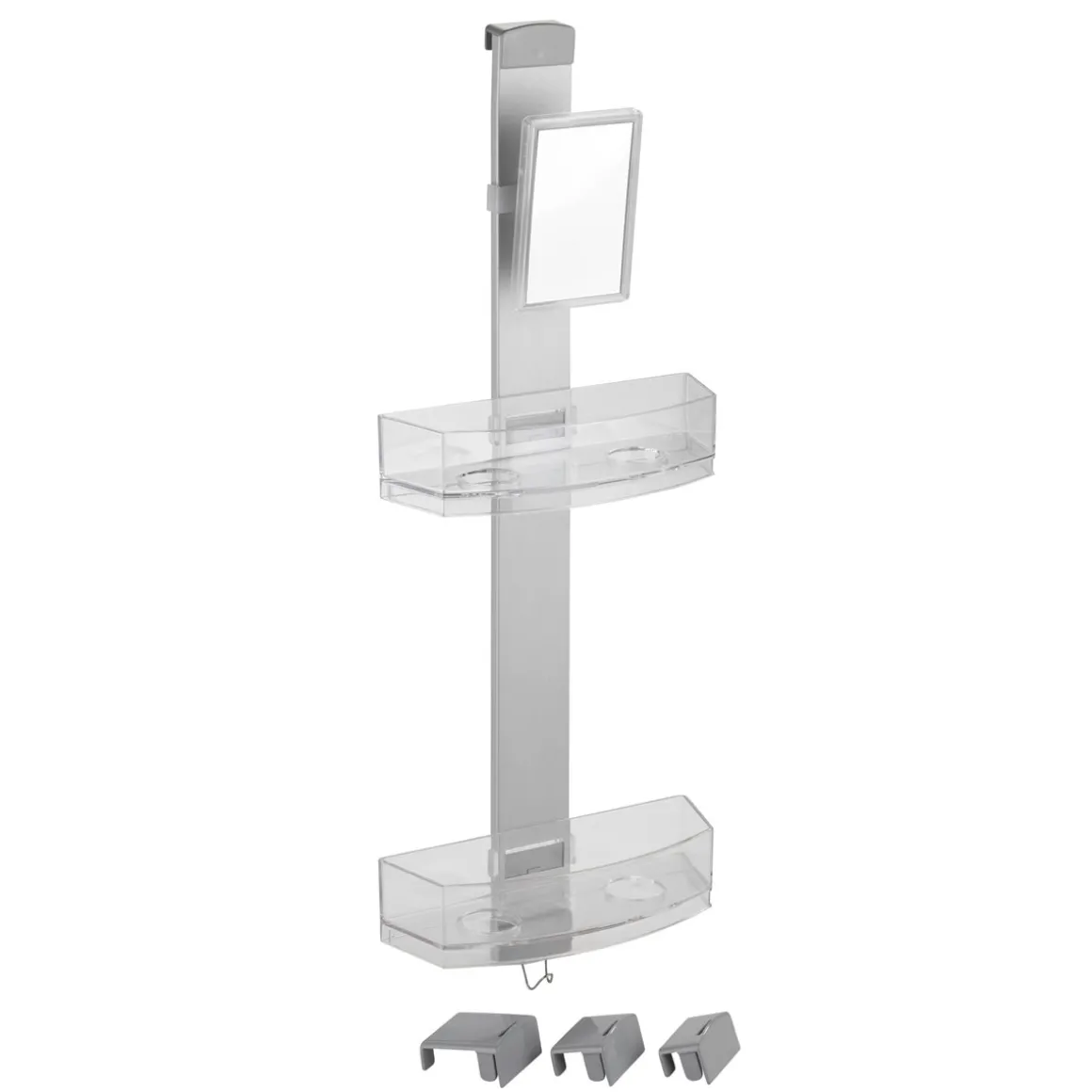 Wenko Duschcaddy Premium mit 2 Ablagen und Edelstahl-Haken