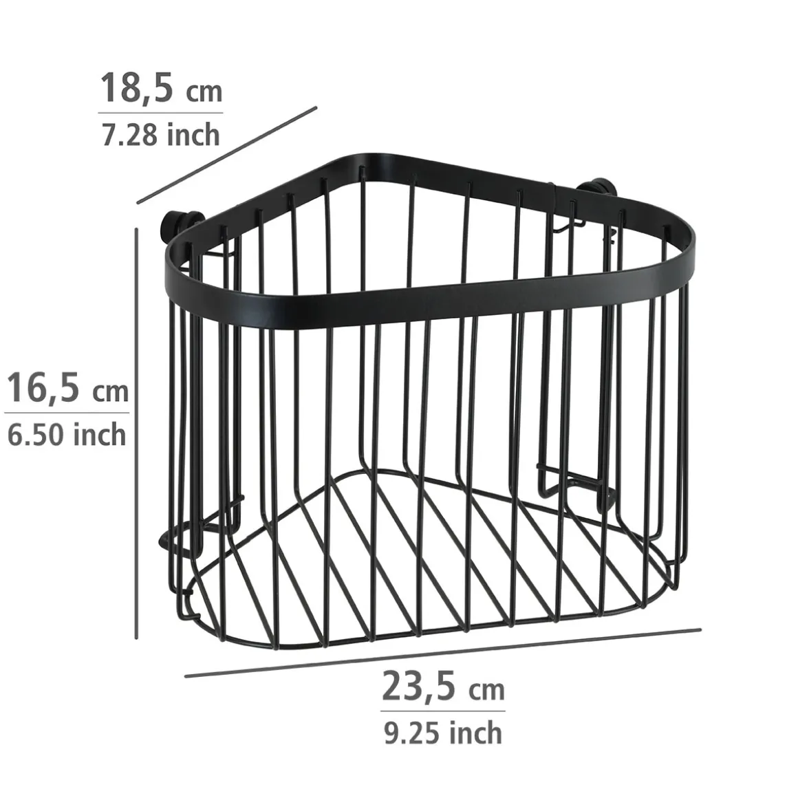 Wenko Eckablage Classic Plus schwarz