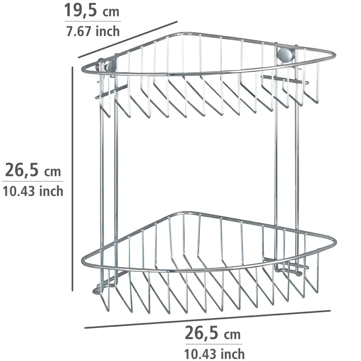 Wenko Eckregal Classic 2 Etagen