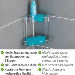 Wenko Eckregal Classic 2 Etagen