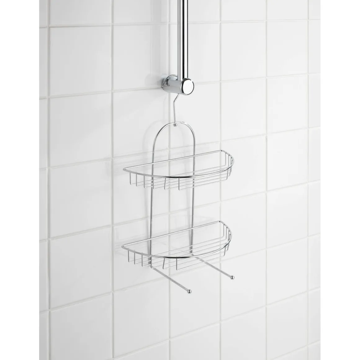 Wenko Exklusiv Duschcaddy Kuopio mit 2 Körben chrom