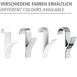 Wenko Haken für Handtuchheizkörper weiß 2er Set