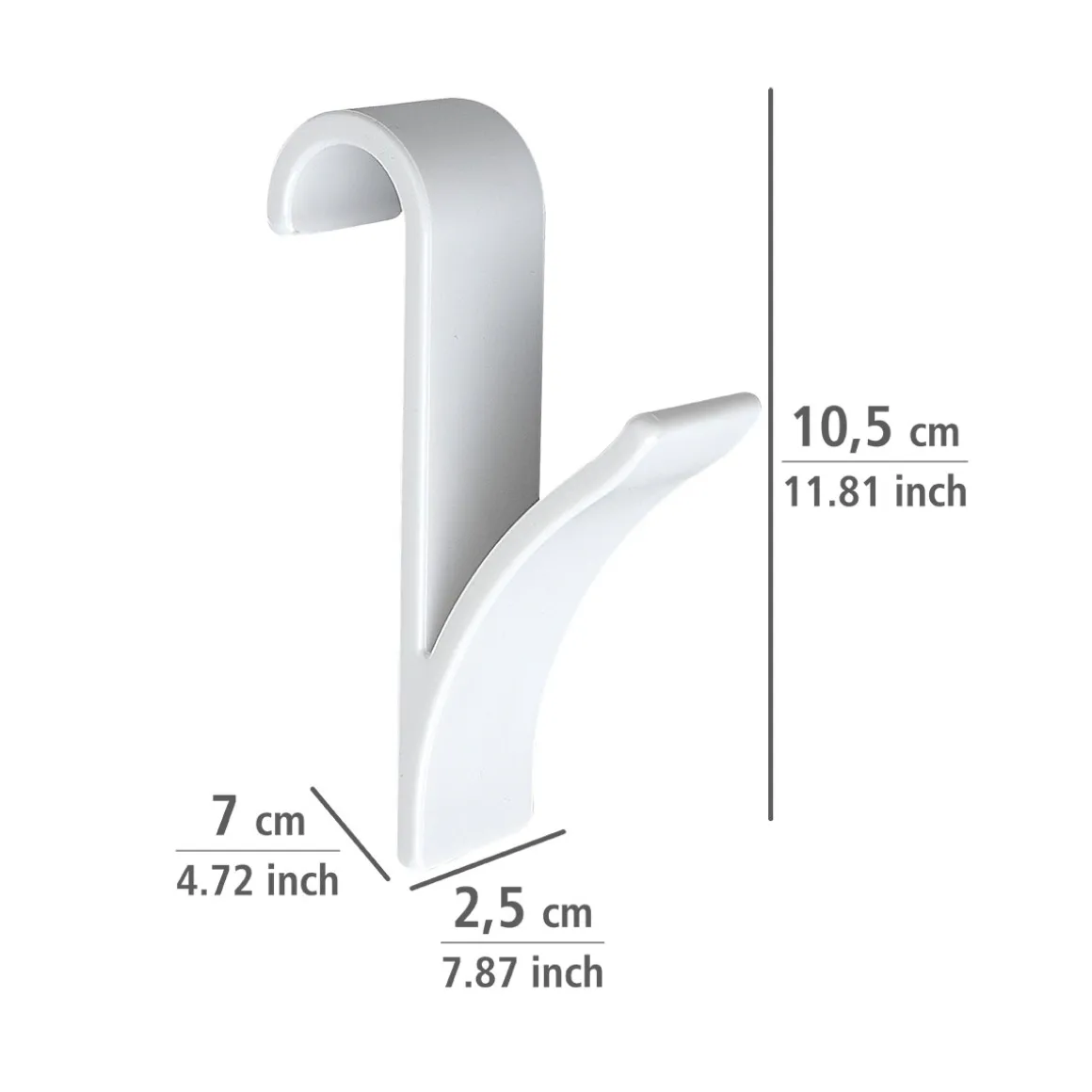 Wenko Haken für Handtuchheizkörper weiß 2er Set