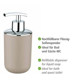 Wenko Seifenspender Brasil taupe 320 ml