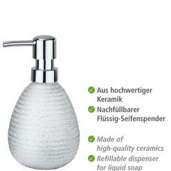 Wenko Seifenspender Polaris Juwel silber 390 ml