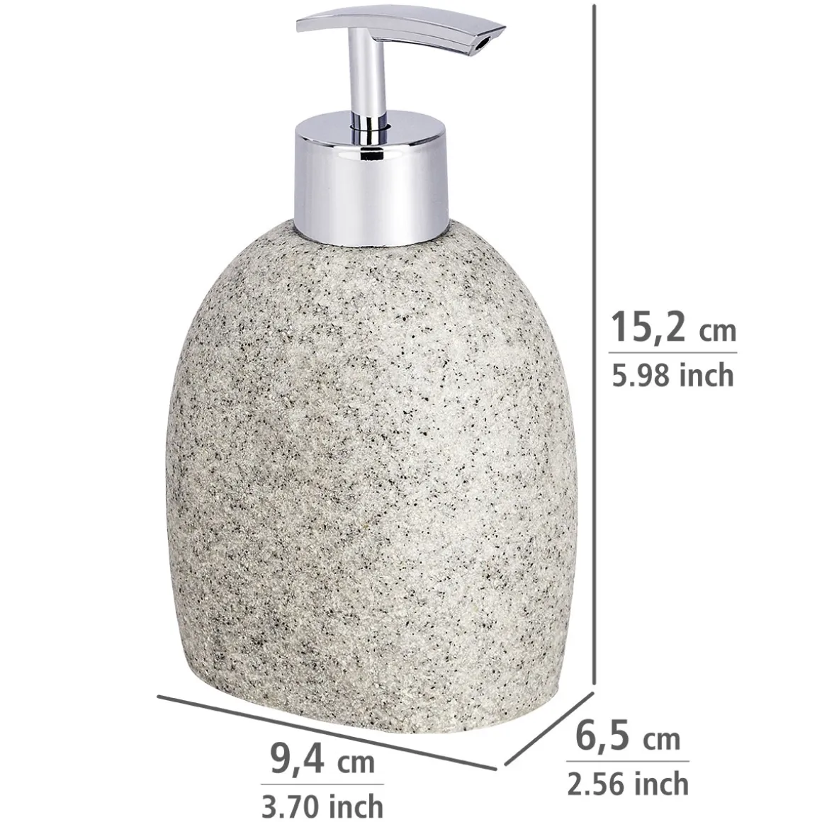 Wenko Seifenspender Puro hellgrau ca 295 ml