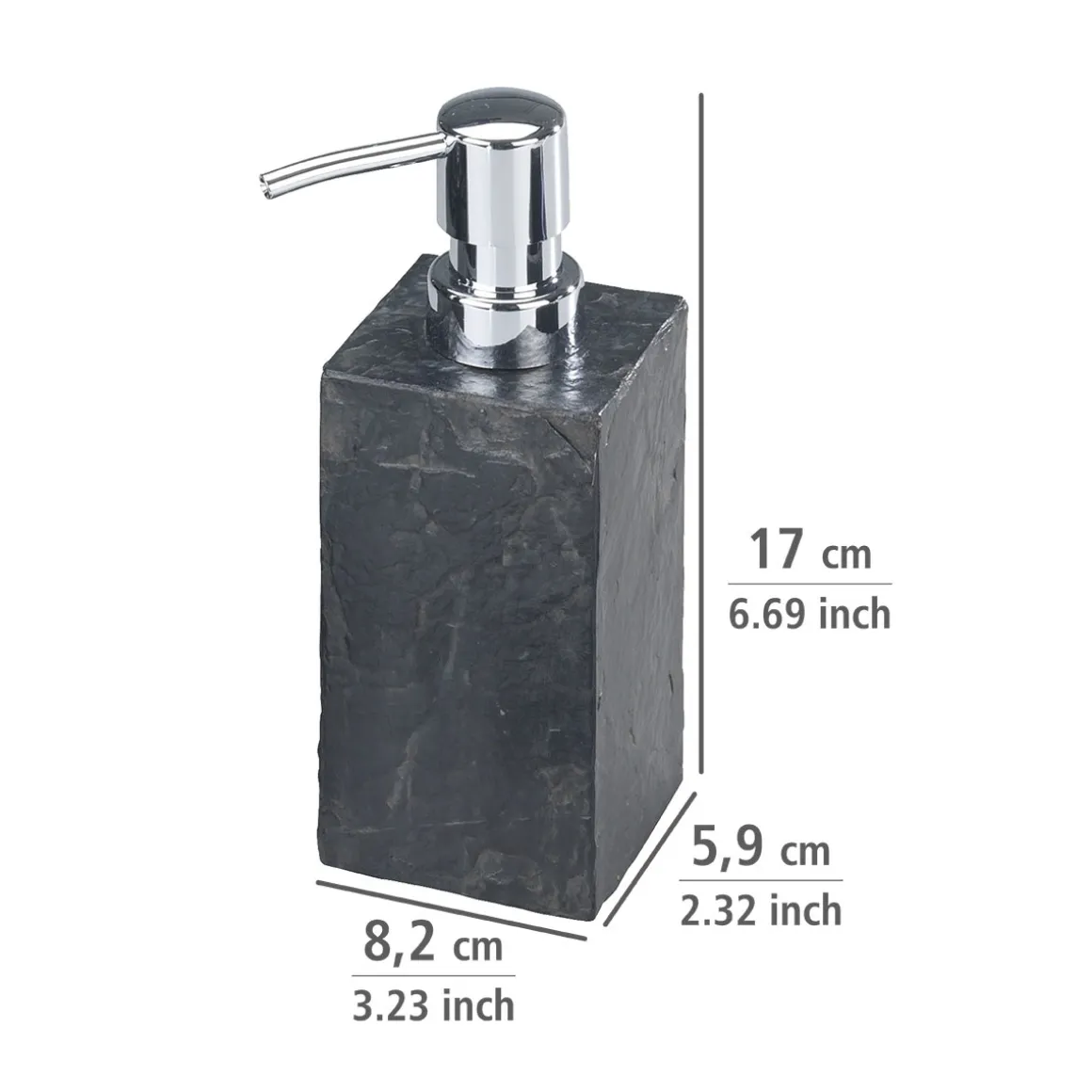 Wenko Seifenspender Slate Rock ca 250 ml