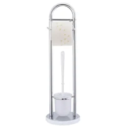 Wenko Stand WC-Garnitur Siena chrom