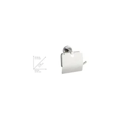 Wenko Toilettenpapierhalter Bosio mit Deckel