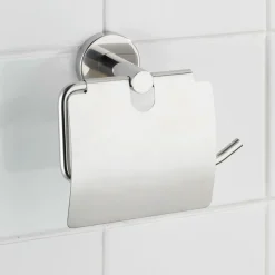 Wenko Toilettenpapierhalter Bosio mit Deckel