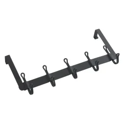 Wenko Türgarderobe Nostalgie 5 Haken schwarz
