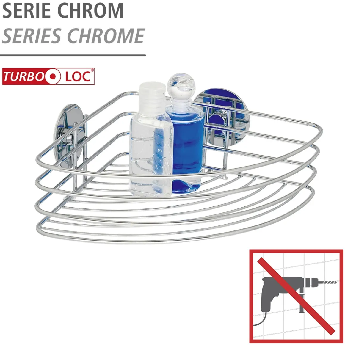 Wenko Turbo-Loc Eckablage