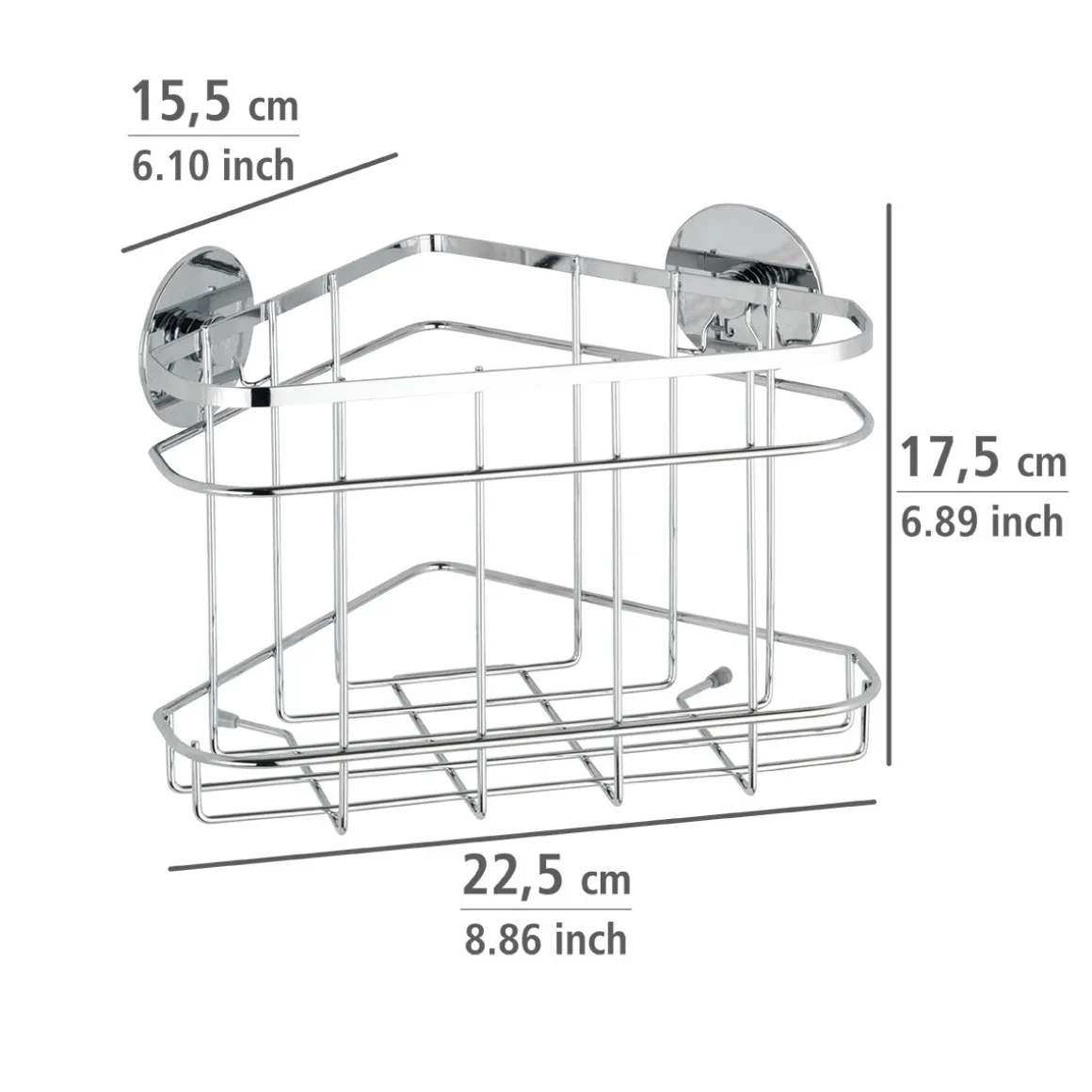 Wenko Turbo-Loc Eckablage