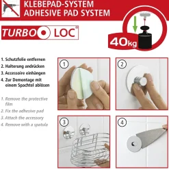 Wenko Turbo-Loc Handtuchstange