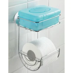 Wenko Turbo-Loc Toilettenpapierhalter mit Ablage