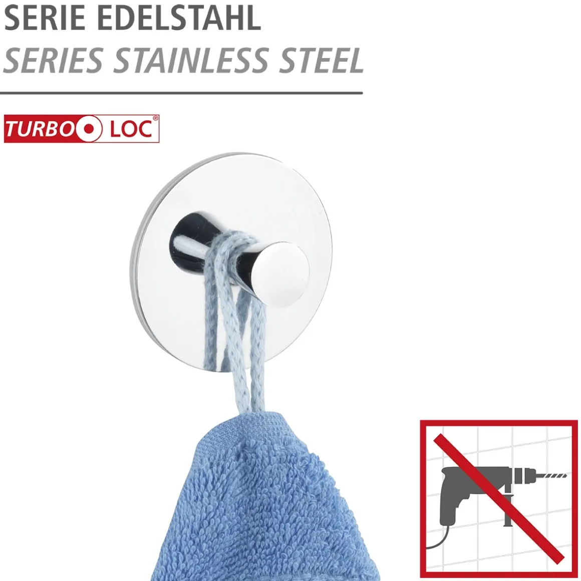 Wenko Turbo-Loc Wandhaken Pisa