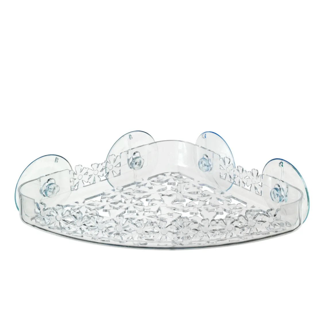 Wenko Universalablage Blumen transparent groß