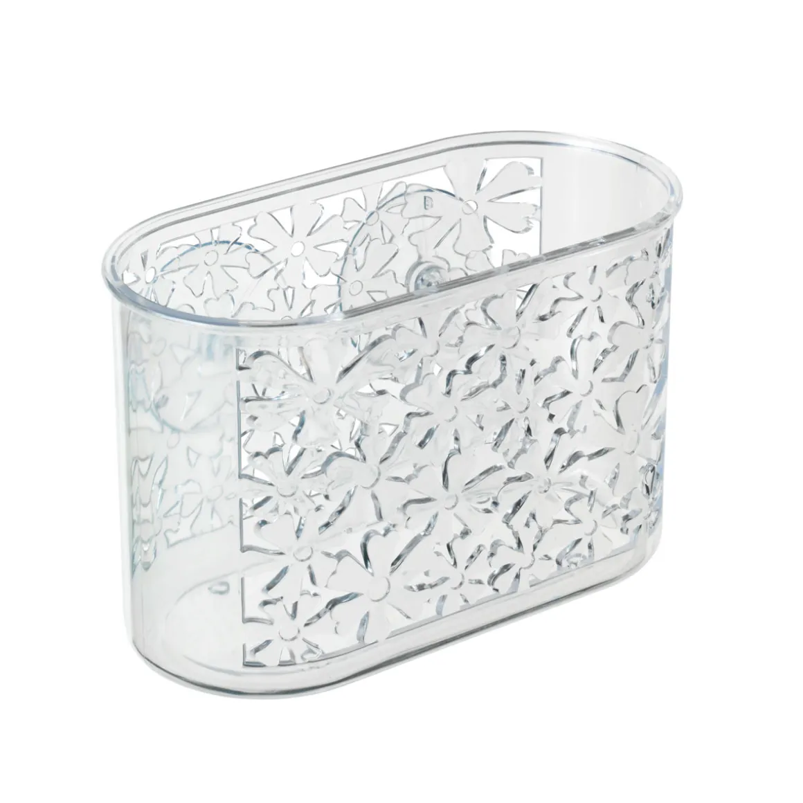 Wenko Universalablage Blumen transparent klein