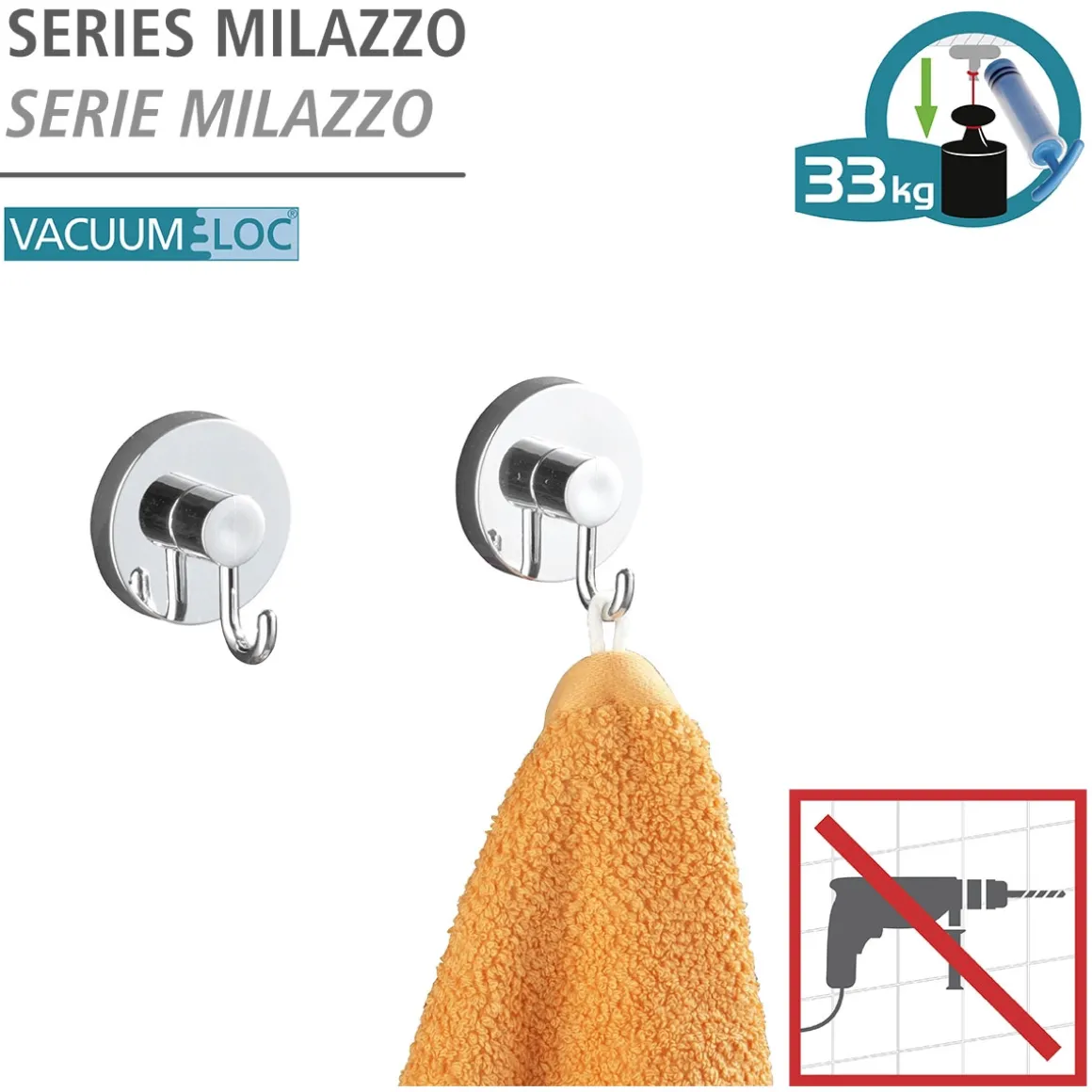 Wenko Vacuum-Loc Haken 2er Set