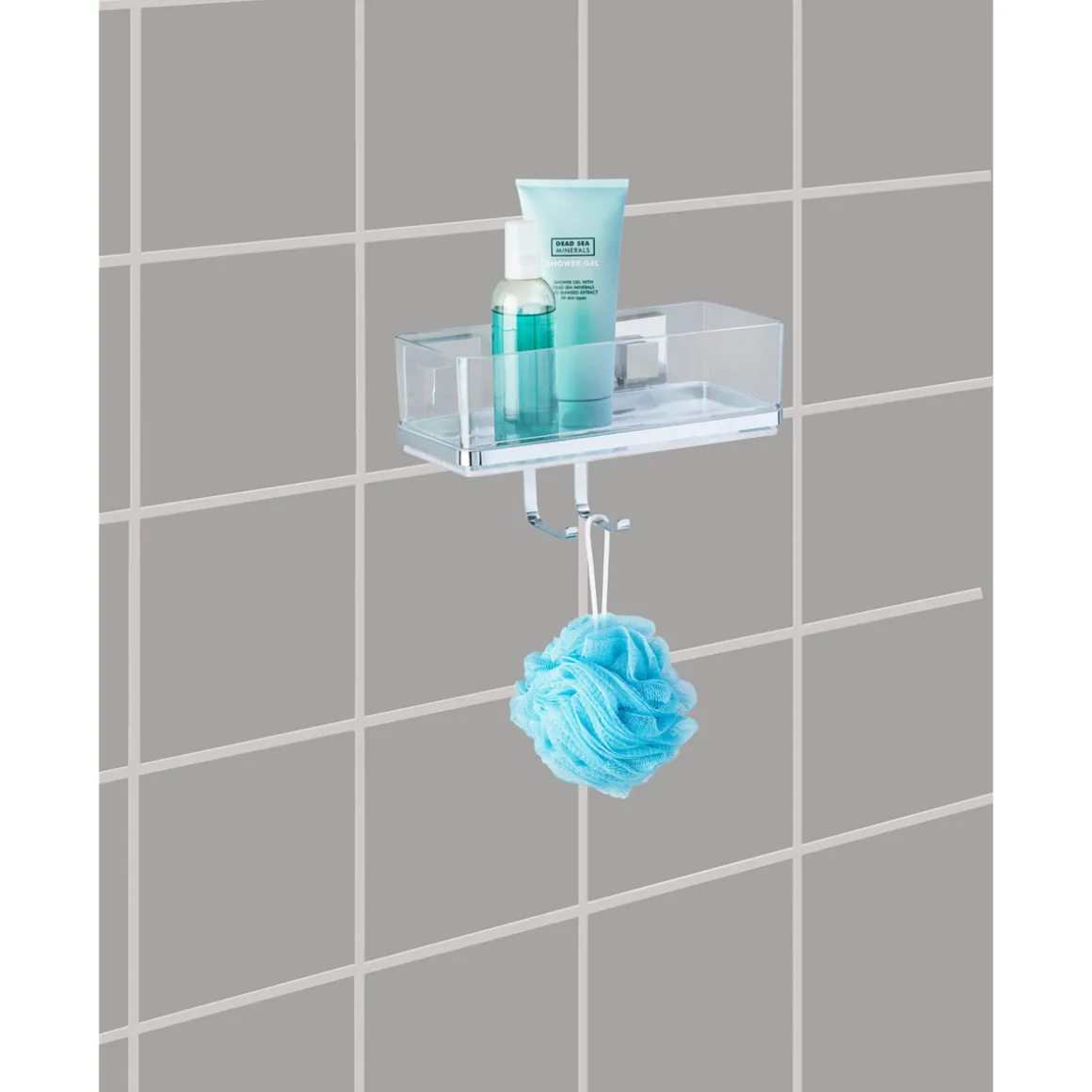 Wenko Vacuum-Loc Wandablage Quadro mit Haken
