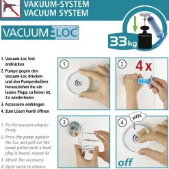 Wenko Vacuum-Loc Wandregal 2 Etagen