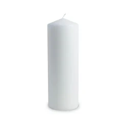 Windlichtkerze XXL Höhe 280 mm Durchmesser 95 mm weiß