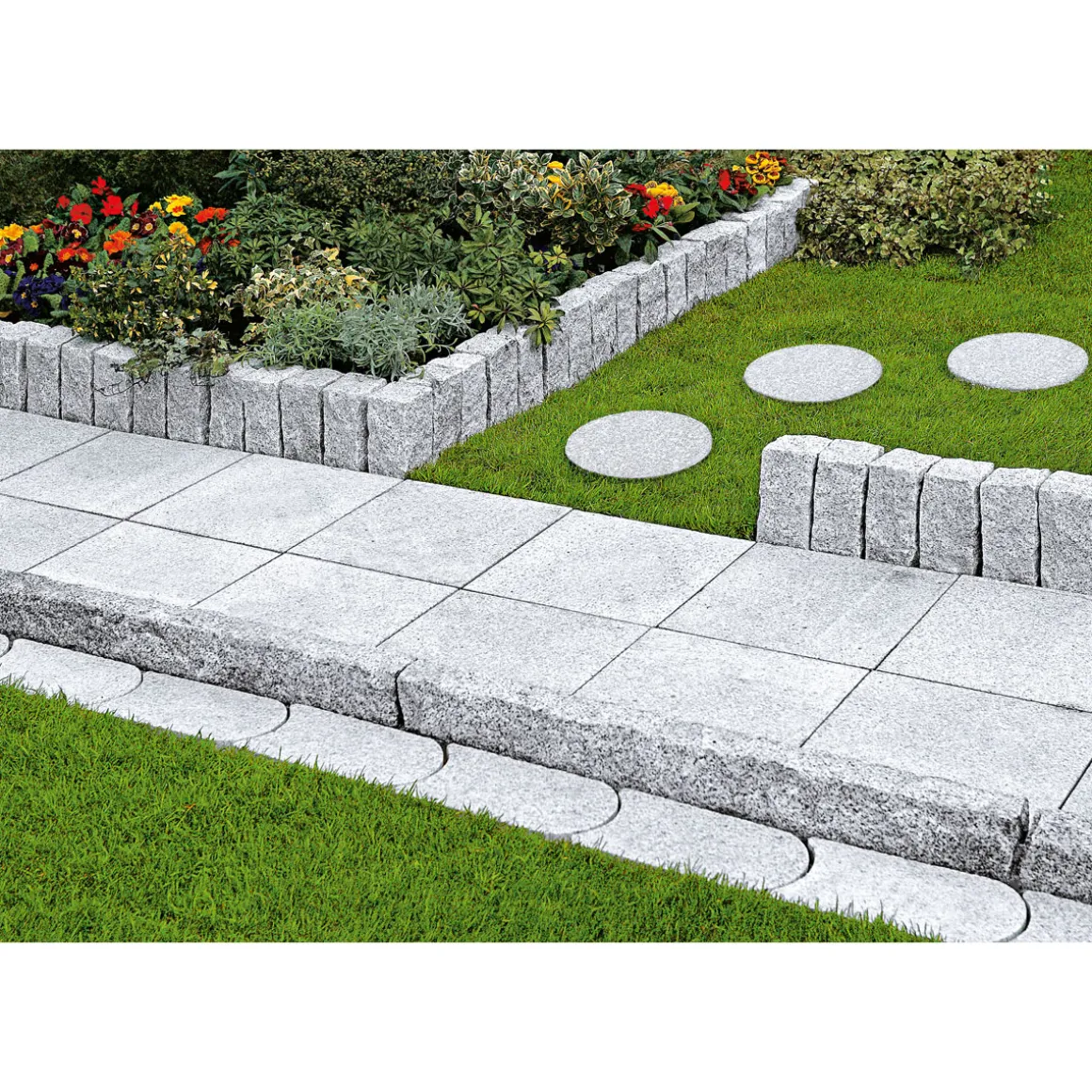 Wingart Granit-Trittstein Durchmesser ca 35 cm