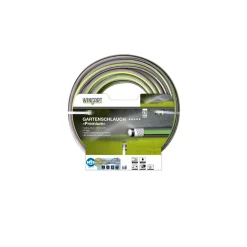WingartNTSPlus Gartenschlauch Premium transparent hellgrün mit schwarzer Streife 3/4