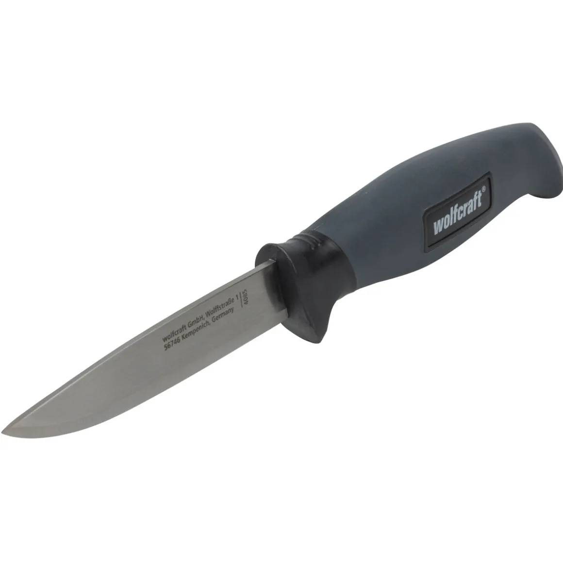 WolfcraftOutdoormesser mit glatter Klinge und Köcher