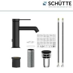 WT-Armatur Los Angeles schwarz-matt Eco-Klick-Kartusche inkl.Push-Open-Garnitur