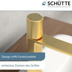 WT-Armatur New York gold Kartusche mitkeram.Dichtungen inkl. Push-Open-Garni.