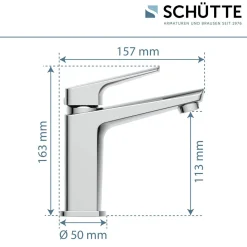 WT-Armatur Raven chrom Kartusche mitkeram.Dichtungen inkl. Push-Open-Garni.
