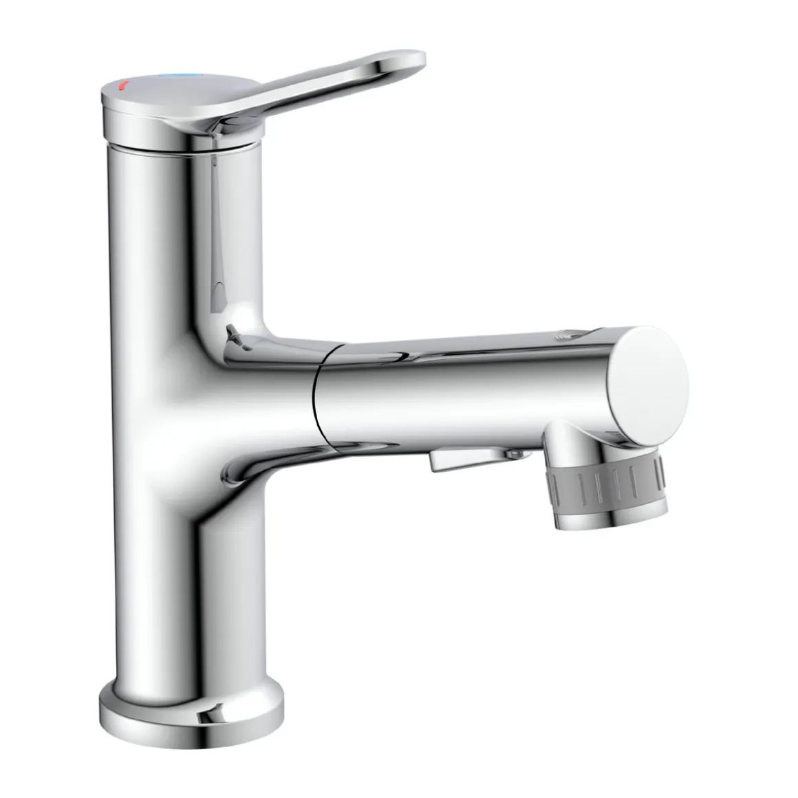 WT-Armatur Variabel chrom Schnellmontageherausziehbare Brause 2 Strahlarten